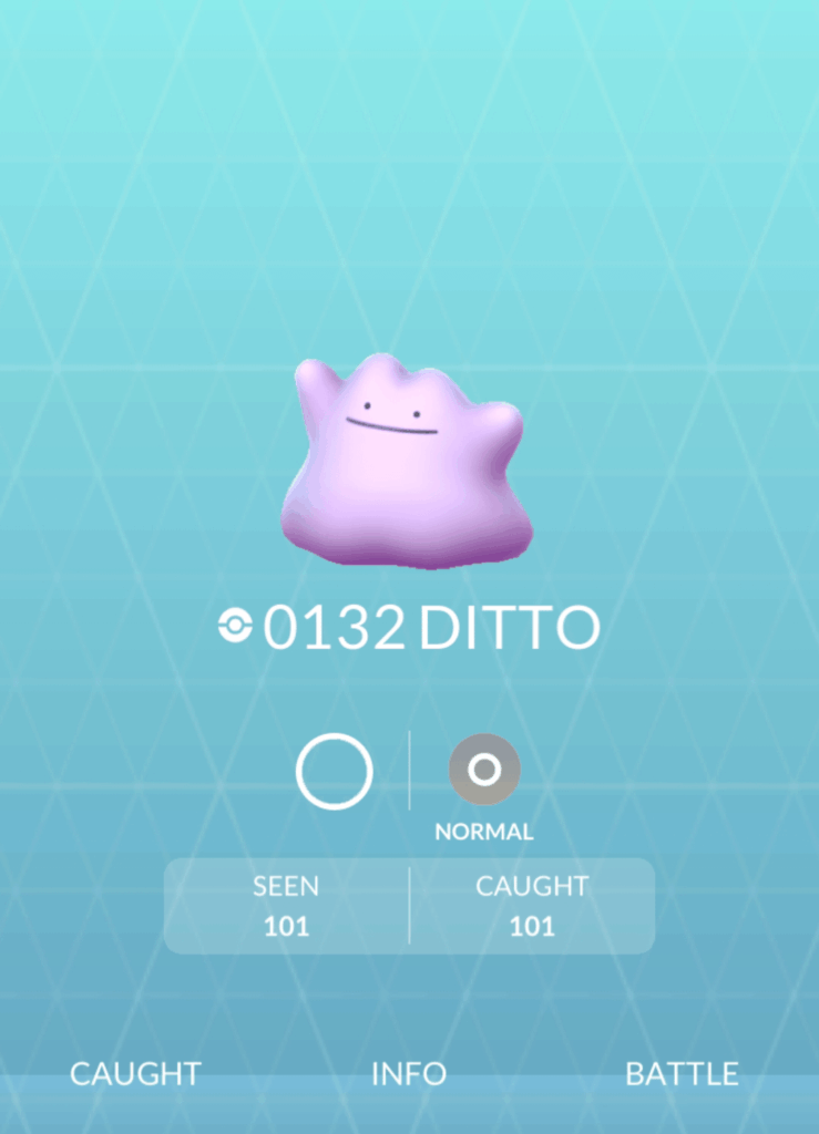 No one has seen more ditto than me. I’ve officially become the Ditto master!🙏🧎‍♂️🥷