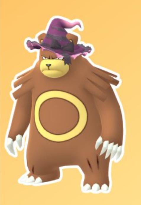 Why does it look like they just slapped a picture of a Wizard Hat on top of the Ursaring sprite