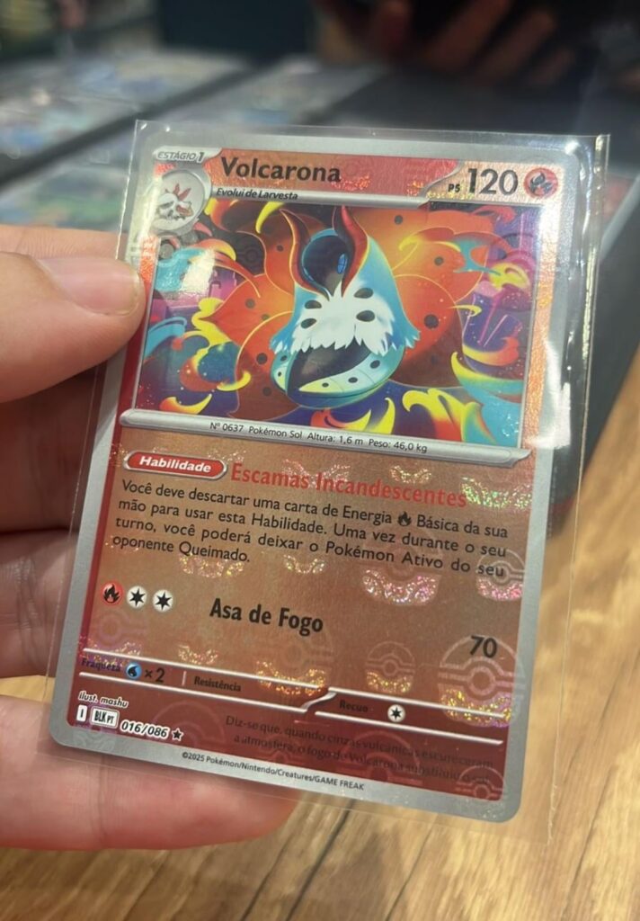 A Master ball card. But... Upsidedown