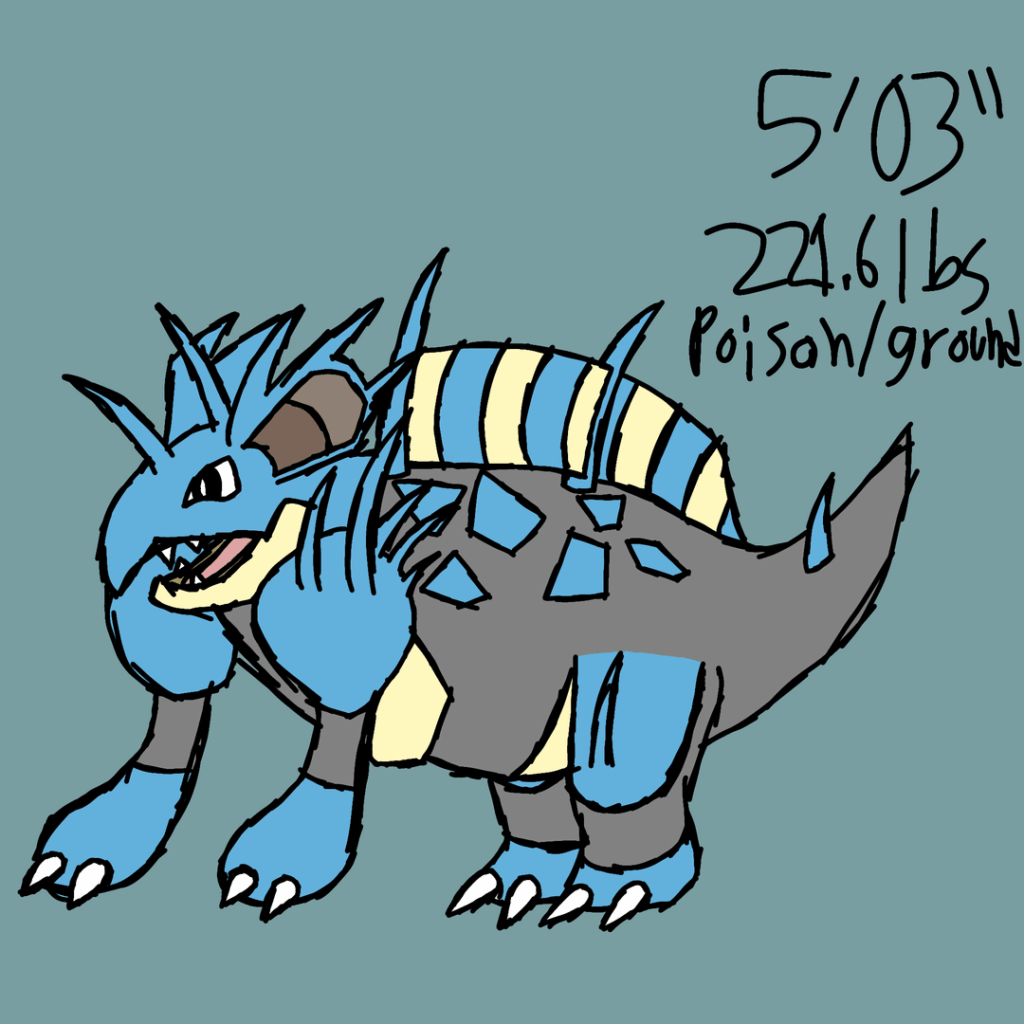 Creating a mega evolution every day until Pokemon legends z-a comes out - Day 36: Mega nidoqueen and Mega nidoking