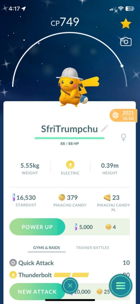 My shiny pikachu(trumpchu cuz there orange) collection (it’s a joke my friend and I did not anything political)