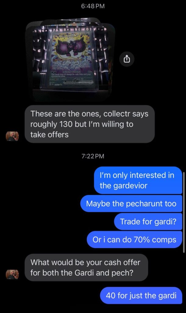 Dude is literally giving cards away for free