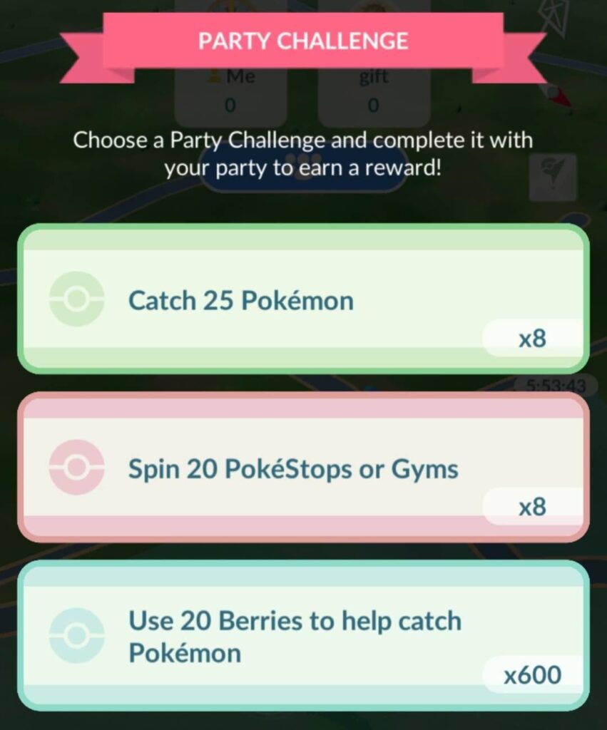 Annoying that I don't know what I'm selecting for party Challenge :/