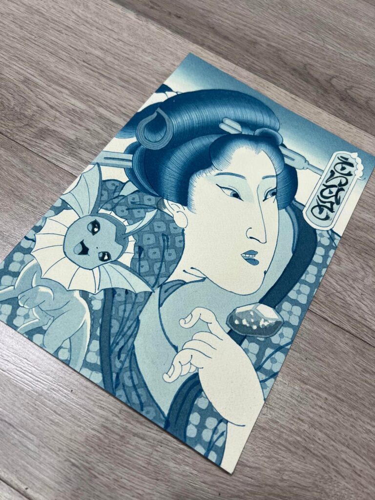 Pokeukiyoe painting