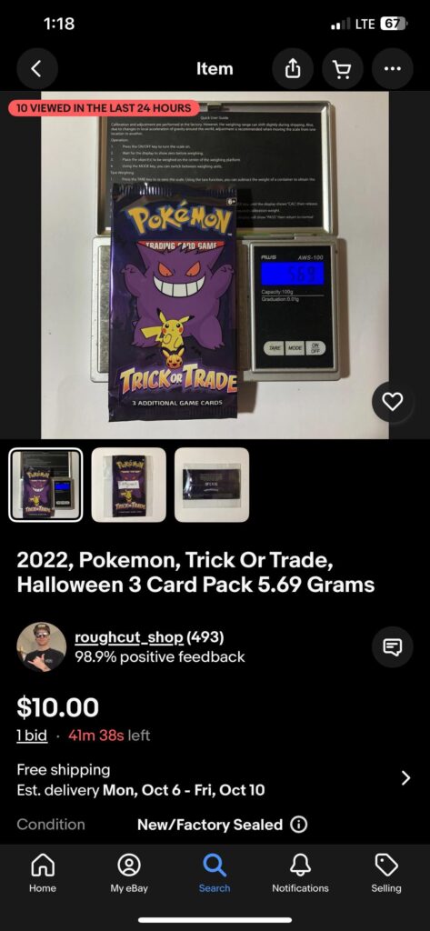 We weighing trick or trade packs now? 😂