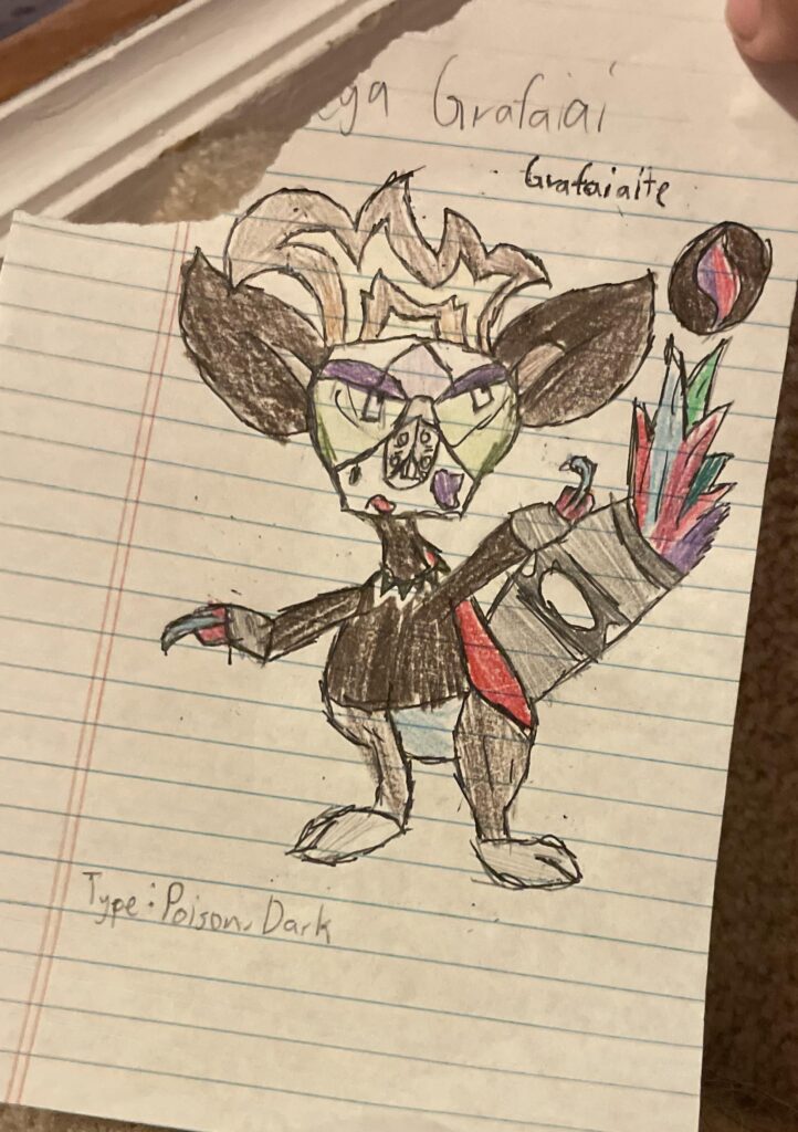 Sketch for Mega Grafaiai.