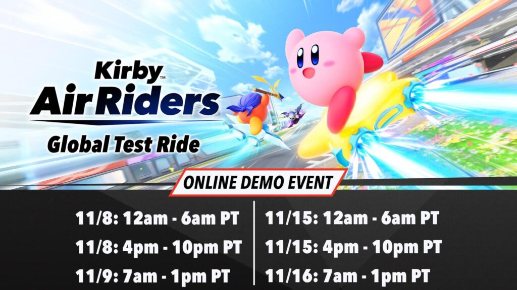 Kirby™ Air Riders: Global Test Ride Download Available