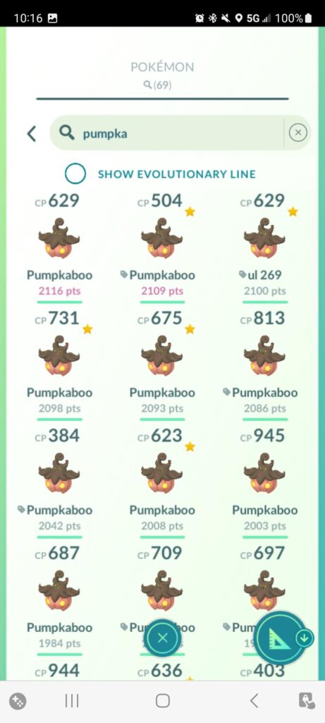 Use a grass showcase to Prune excess XL Pumpkaboos