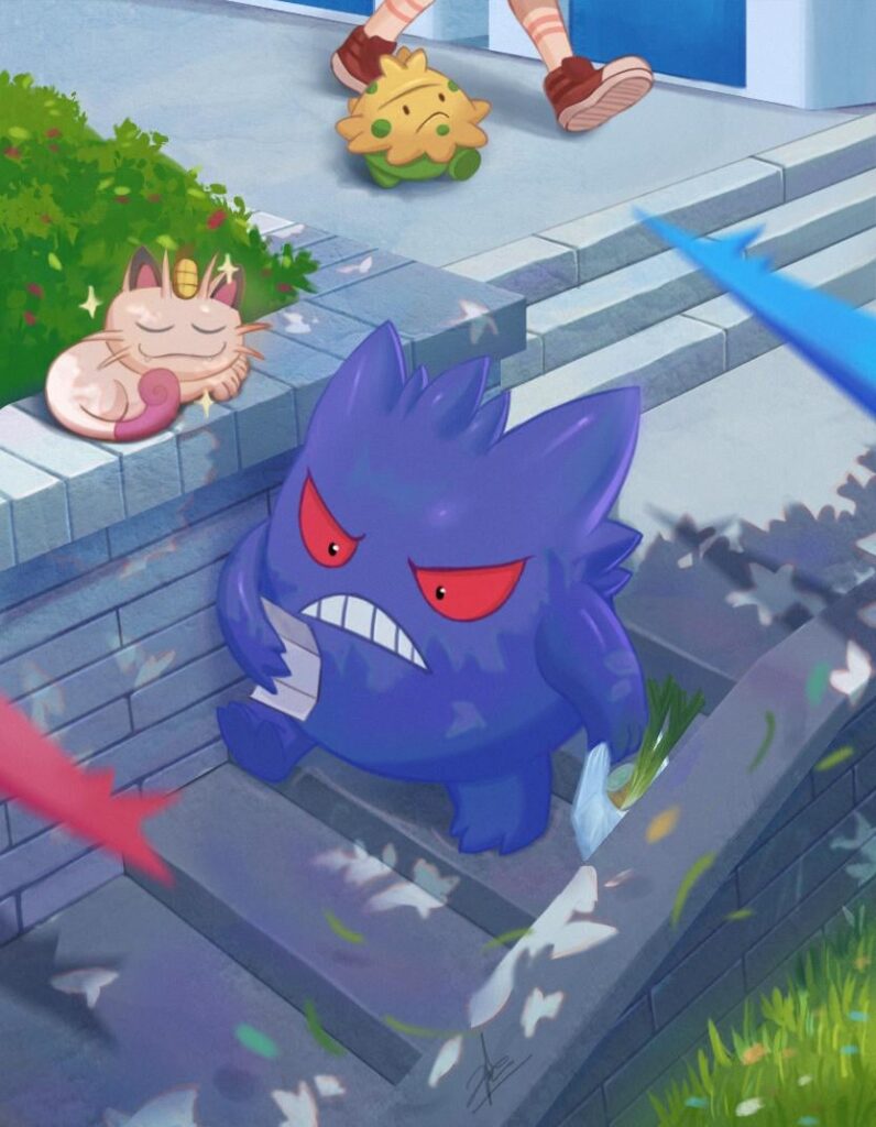 OC - Gengar doing some shopping at Soothopolis