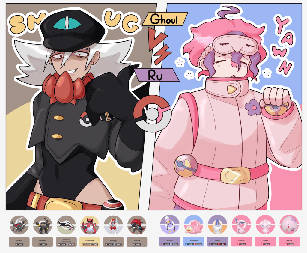(OC) Made an illustration of my pokemon OCs :))