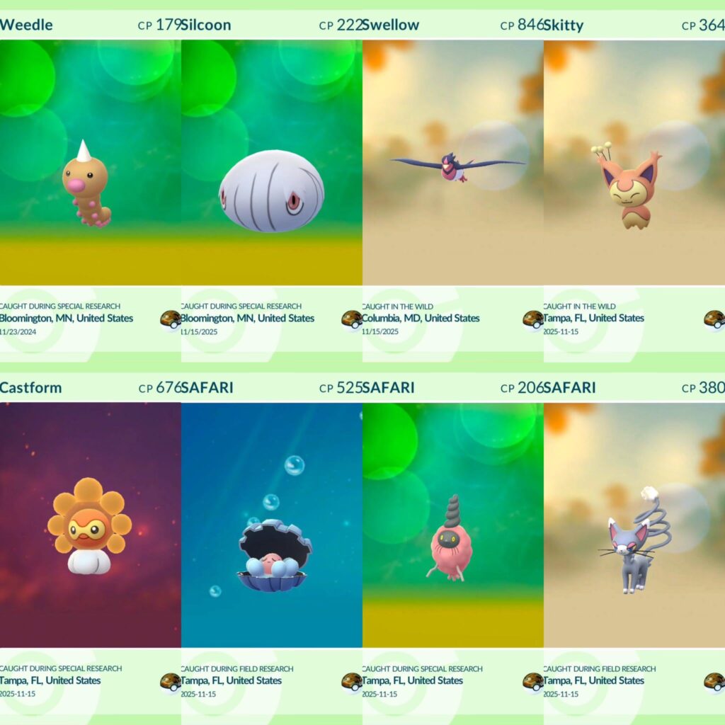 There are some Safari Ball Pokémon that will only become breedable in the Main Series through GO - we are still missing Chatot - please catch one if you live in the right region 🥹