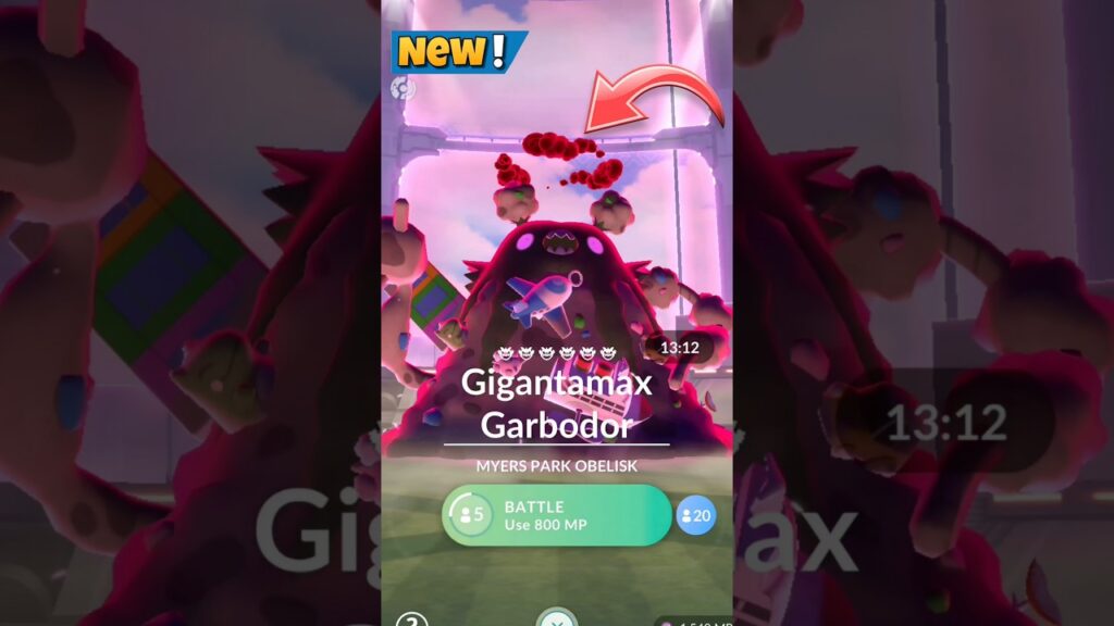 First Ever Gigantamax Garbodor Raid in Pokemon Go