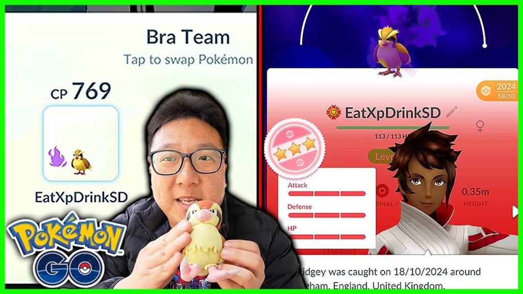 100% Win Rate with Only 100IV Shadow Pidgey in Go Battle League - Pokemon GO