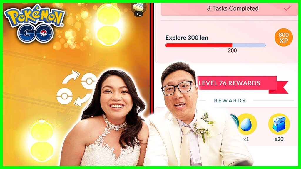 Wedding Day Special Pokemon Trade With 200th KM Grind for Level 76 - Pokemon GO