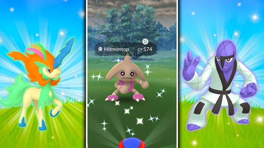 SURPRISE SHINY KELDEO RELEASE IN POKEMON GO! Shiny BOOSTED Hitmon's / GLOBAL Sawk & Throh