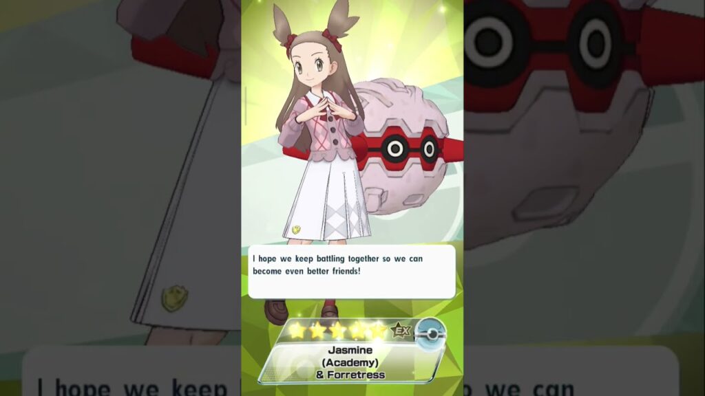 Jasmin and Forretress Scout | Pokemon Masters EX | #pokemon #pokemonmasterex #accademy