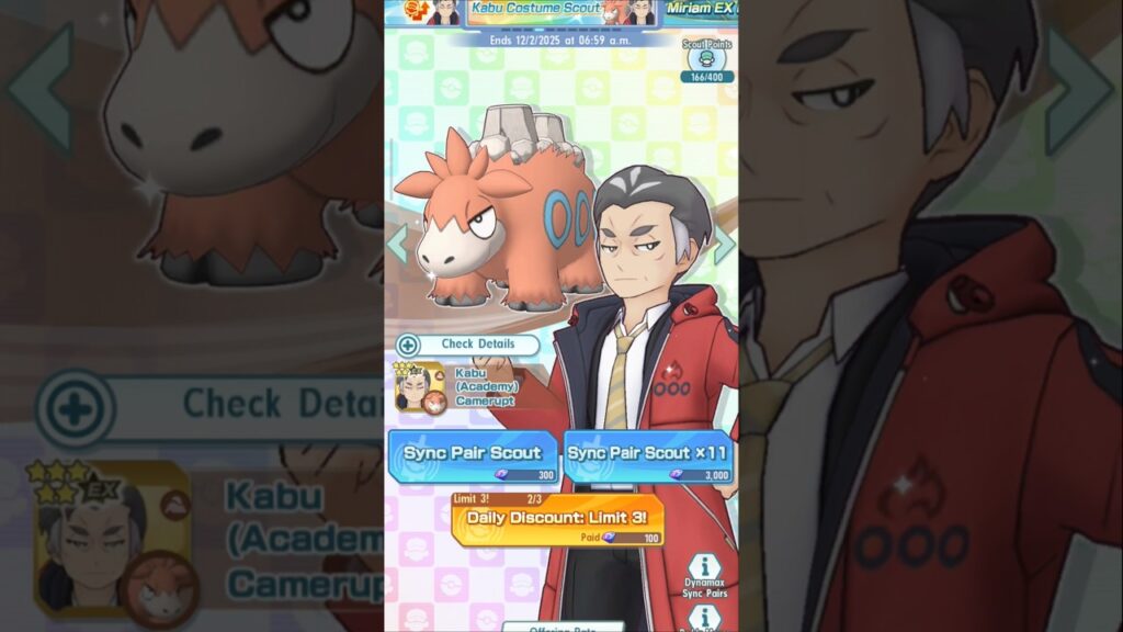 Kabu and Camerupt Scout | Pokemon Masters EX | #pokemon #pokemonmasterex #accademy