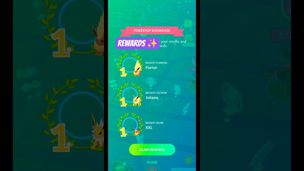 Eeve Showcase Rewards In Pokemon Go#pokemongo #showcaserewards #showcase #pokemongoshorts