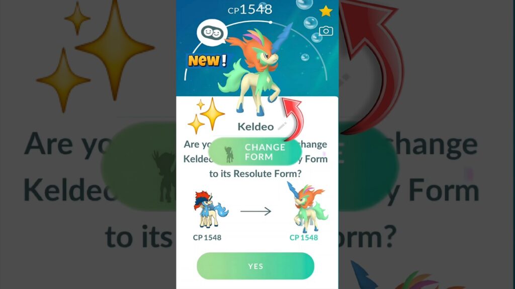 First Ever New Resolute Keldeo Form Evolution in Pokemon GO
