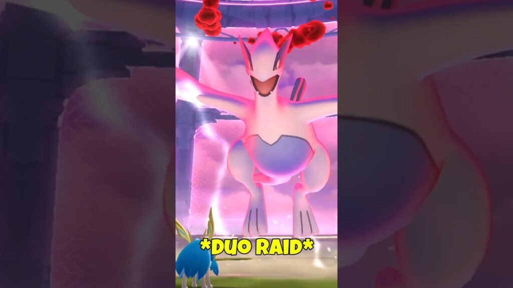 *DUO* DYNAMAX LUGIA raid (No Max Mushroom) in Pokemon GO.