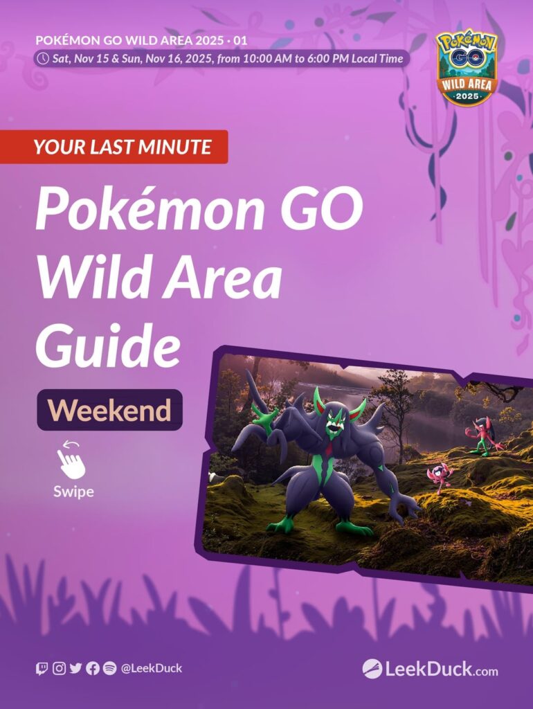 Your Last Minute Guide to Pokémon GO Wild Area: Global 2025 (LeekDuck)