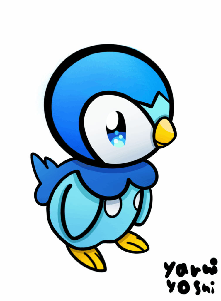 I drew Piplup! :)