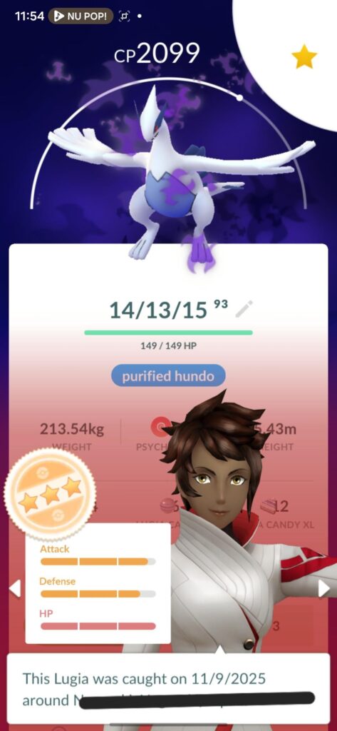 Potential legendary *hundo