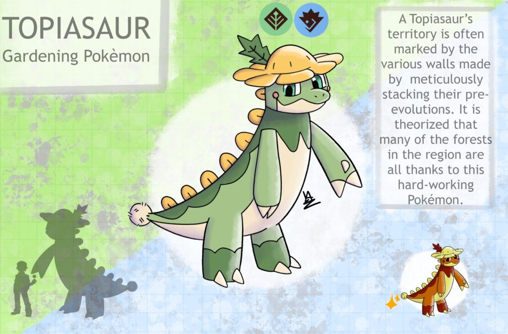 Topiasaur, the Gardening Pokémon