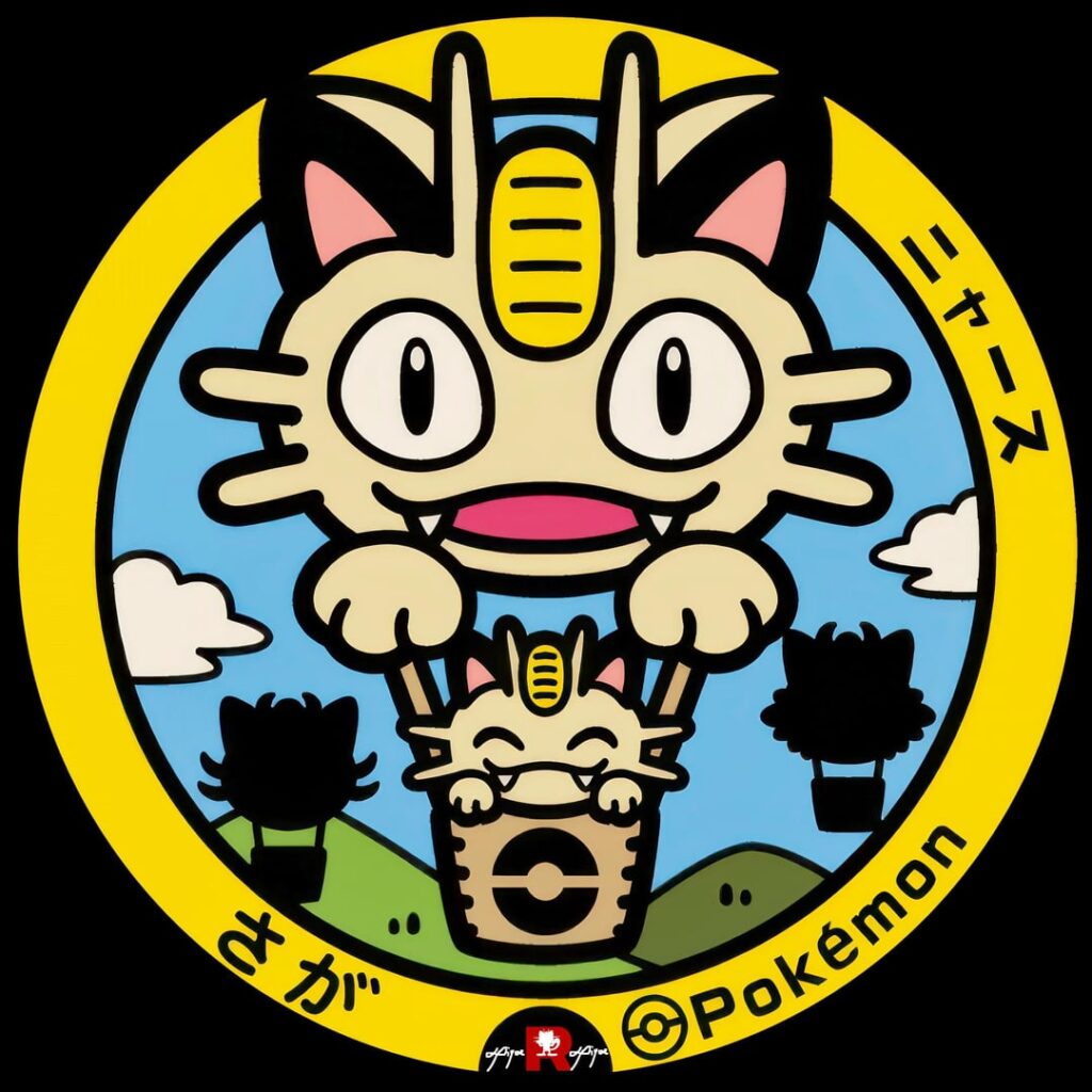 200 Pokefuta, enhanced and rebalanced edition ; if anyone is interested, I will put the link in the comments. For those who don't know, these are paintings done on certain manhole covers all over Japan.