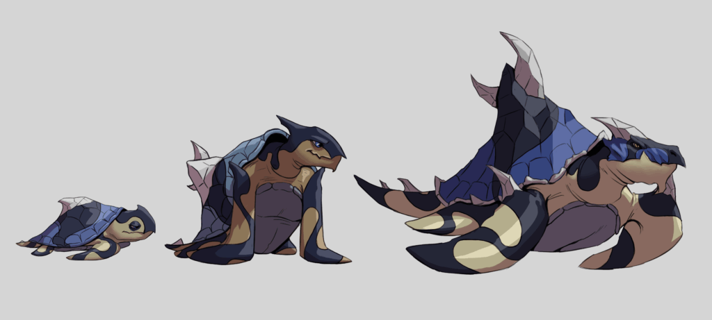 Water starter evolution line of my region