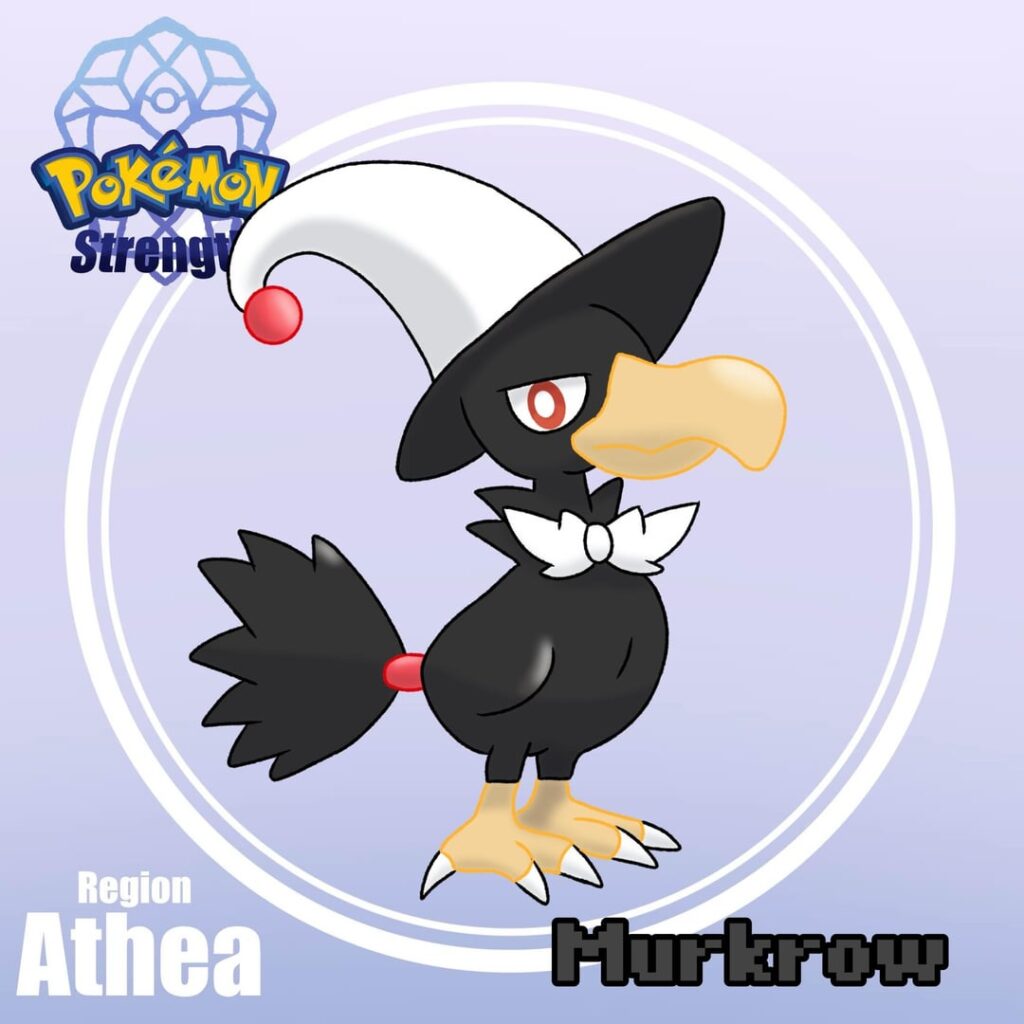 Here’s the next fakemon of this region. (Yes beta murkrow)