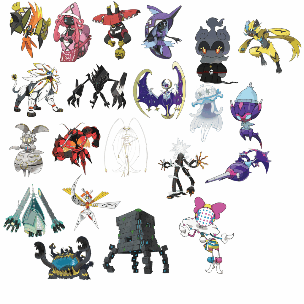 Almost forgot to post these stylized legendaries/mythicals