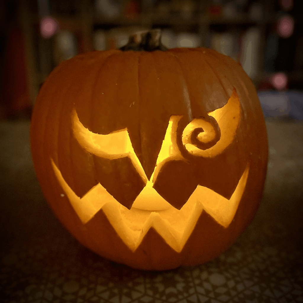 Spiritomb Pumpkin I made last year!