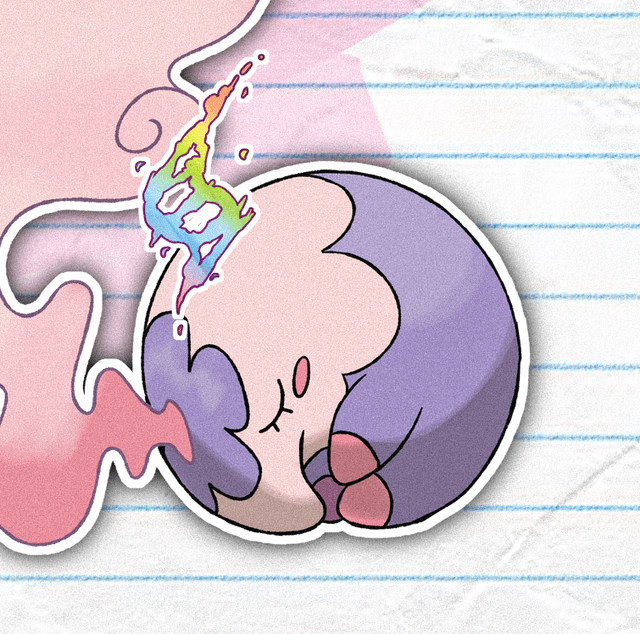 I drew Mega Musharna! (Swipe for reveal!)