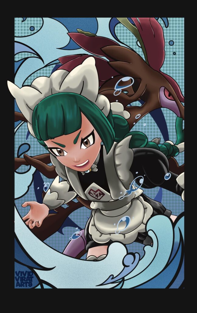 Made a artwork of my fav character in Pokemon ZA game (vividviratarts)