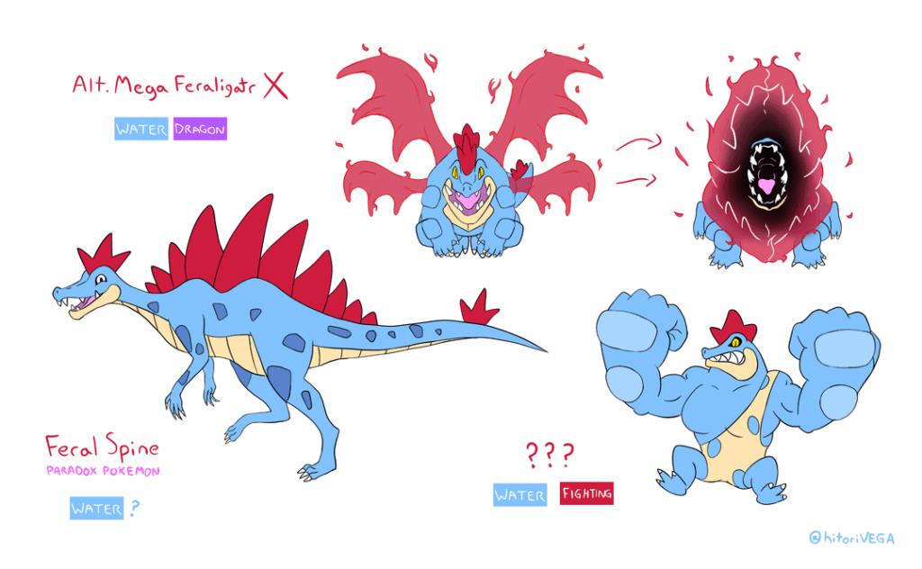 Per suggestion Spinosaurus Feraligatr & Other Feraligtr Ideas [OC]