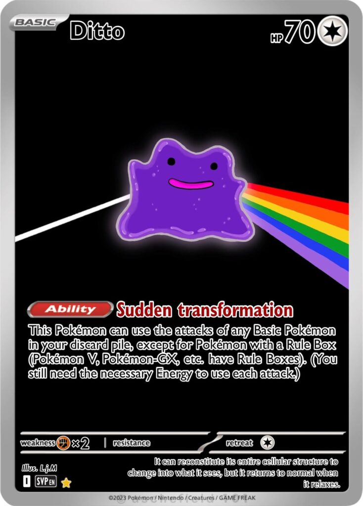 Drew a super cliché custom Ditto