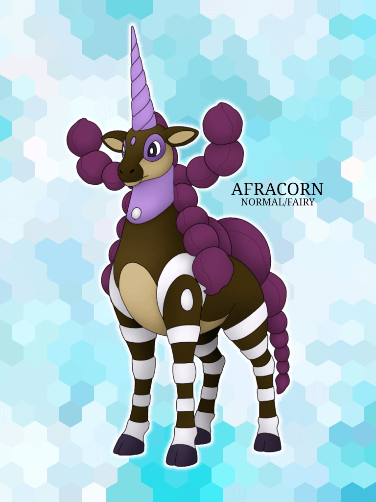 Afracorn–the okapi (african unicorn) fakemon