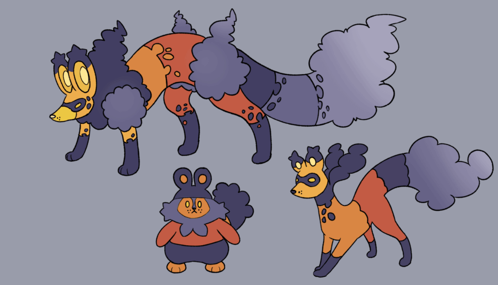 Fire starter for my region, based on raccoon dogs, civets and ninjas. Name suggestions are welcomed