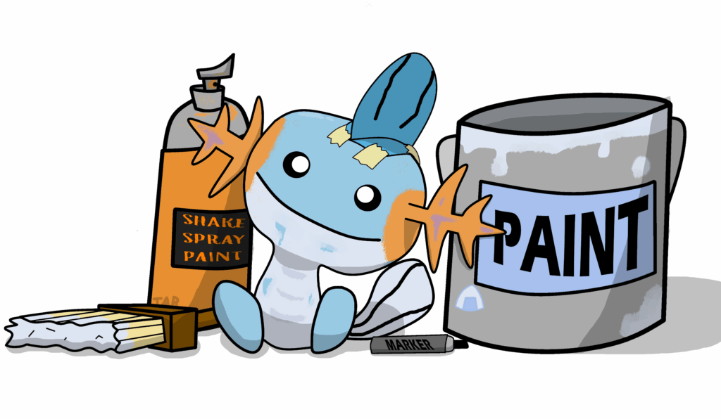 A Wooper disguised as a Mudkip. Art by me.