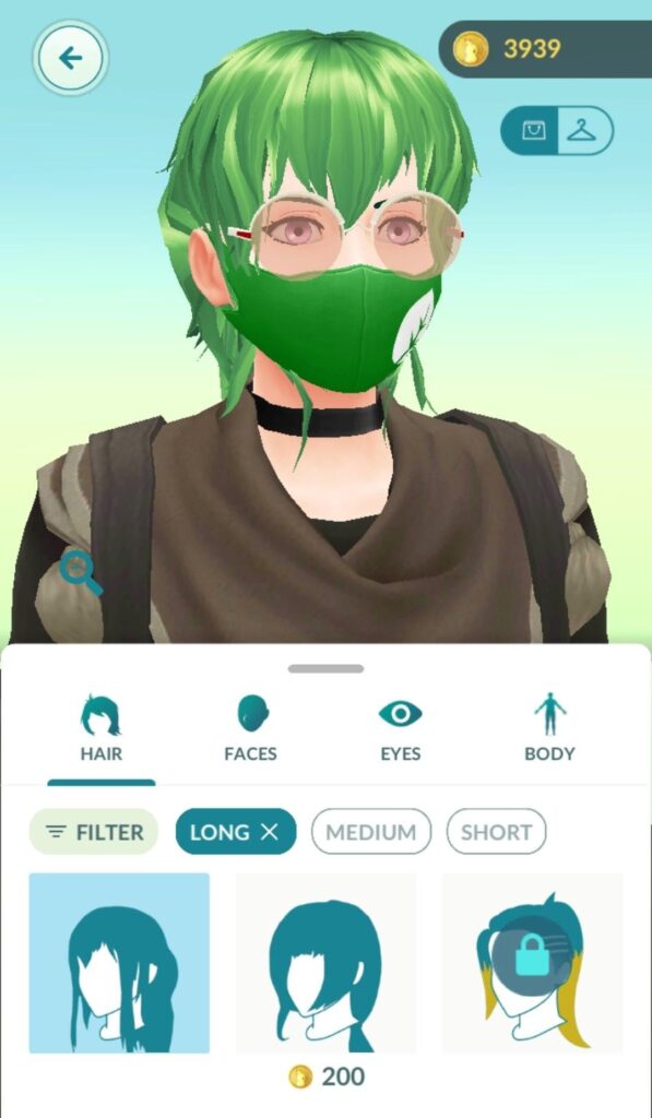 Grimmsnarl hairstyle is also broken by masks and glasses
