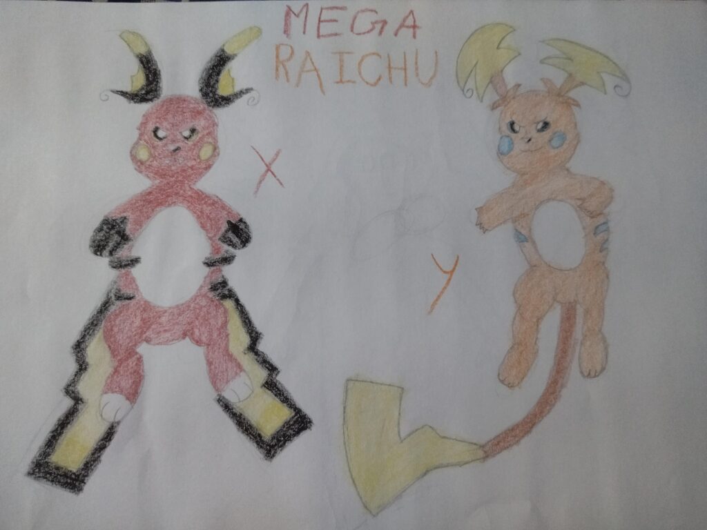(Oc) since, you all liked my mega starmie, Here is my attempt at both of the mega raichu's, when they were announced