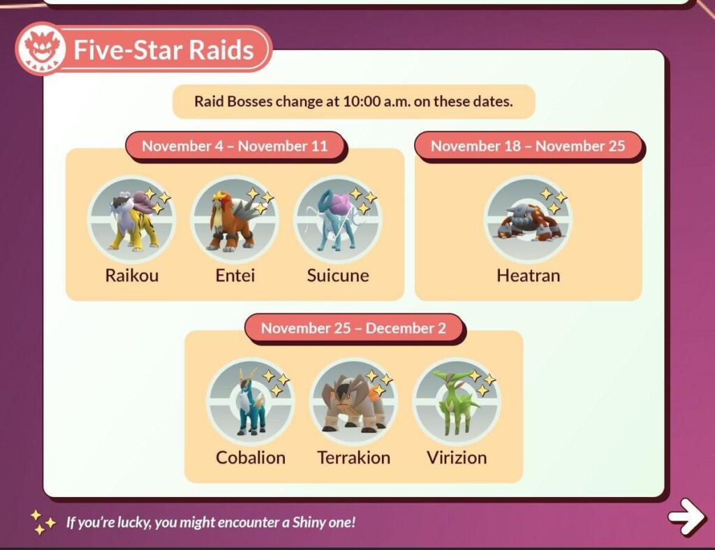 No legendary raid on 17th November?