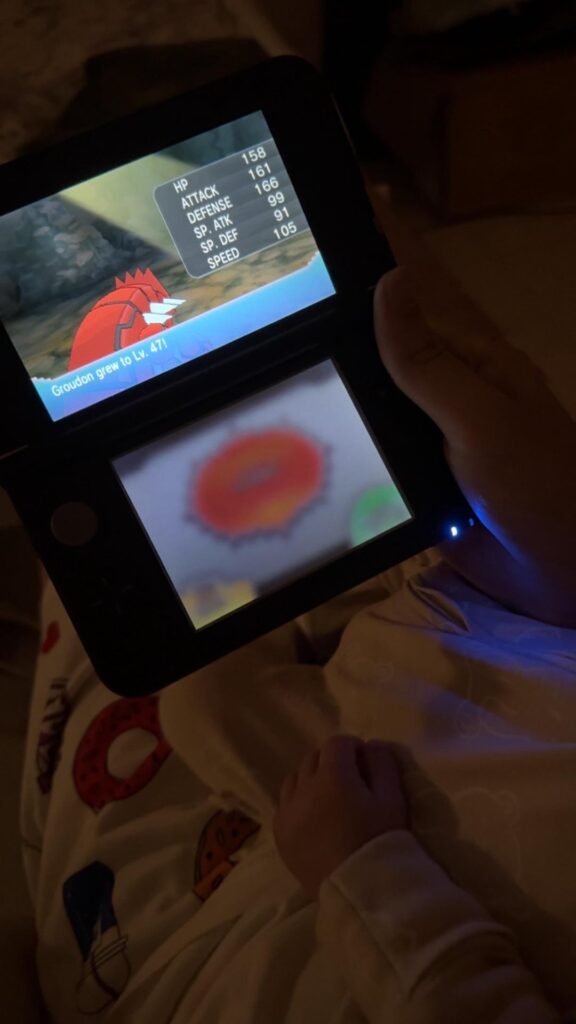 So excited to teach my son how to play pokemon
