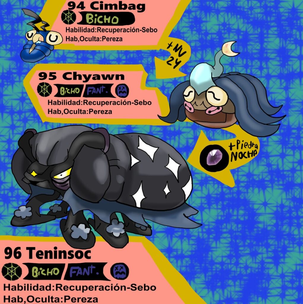 Some sleeping fakemons bugs