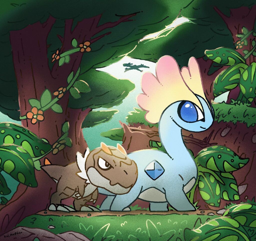 they’re besties 🦖❤️ [OC]