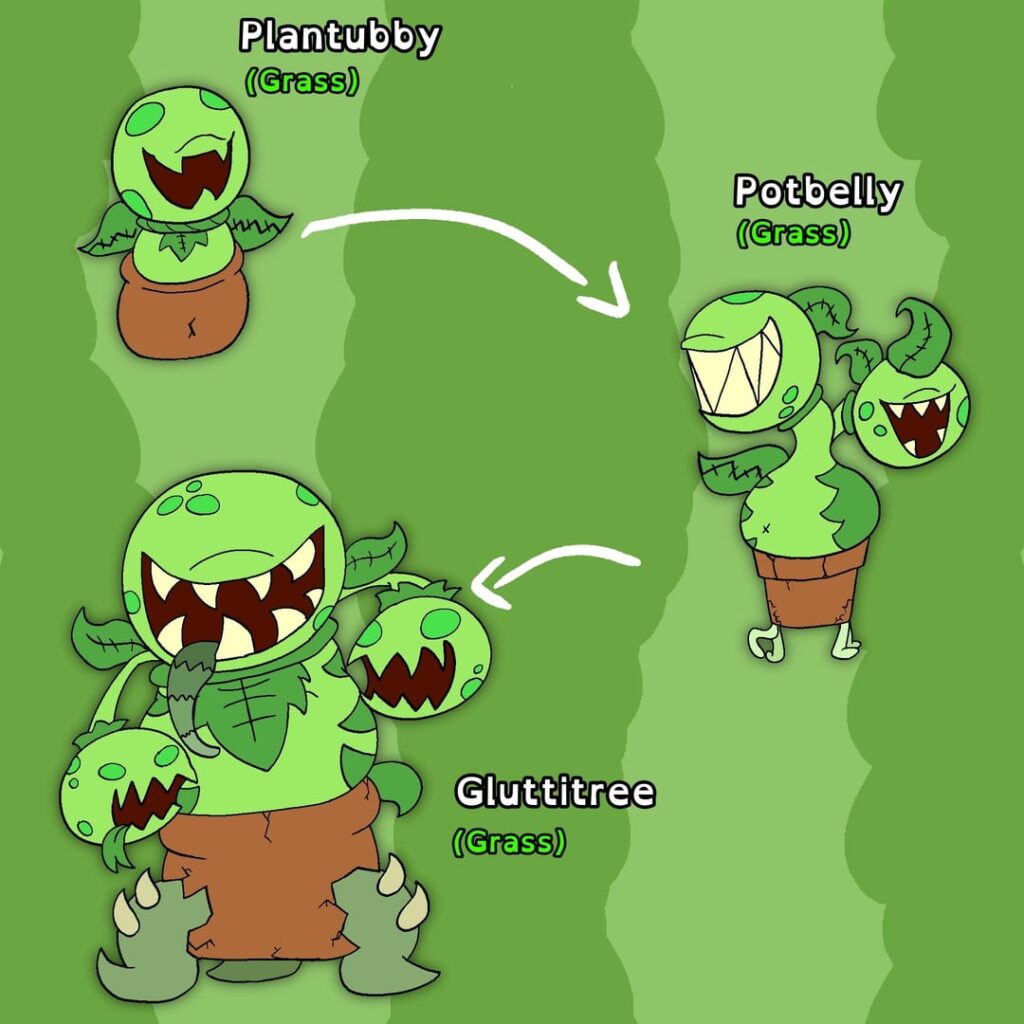 if Potbelly from My Singing Monsters was a Pokémon line