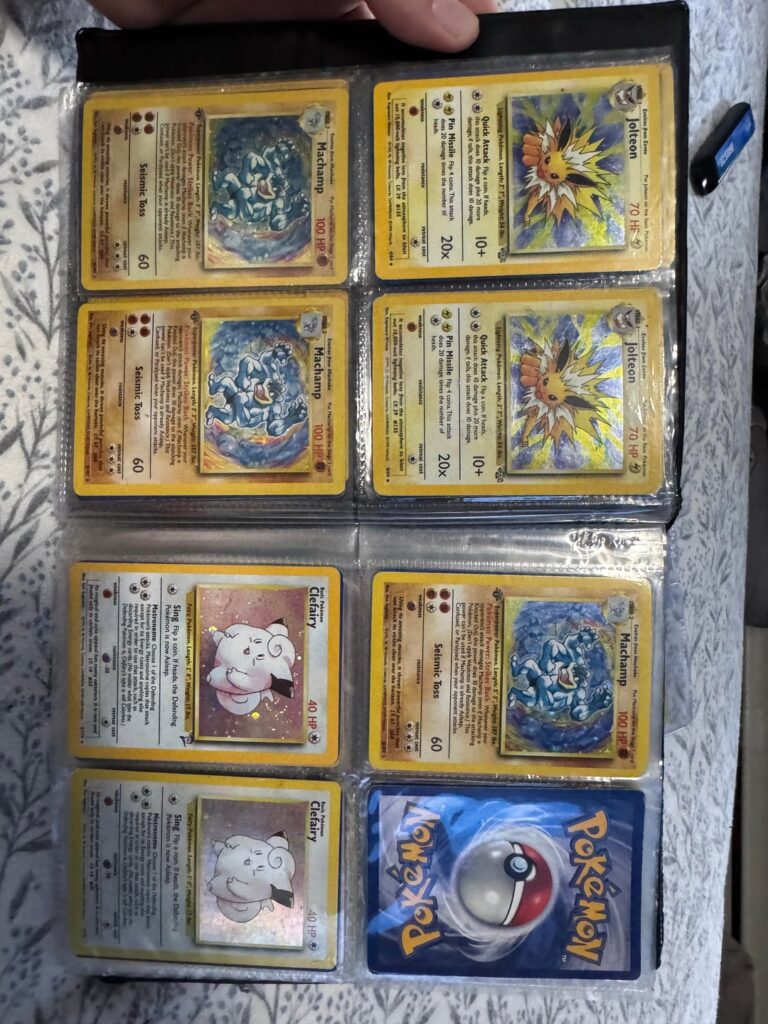 Insane Pokémon collection found in my closet under all my Marvel cards and comic books.