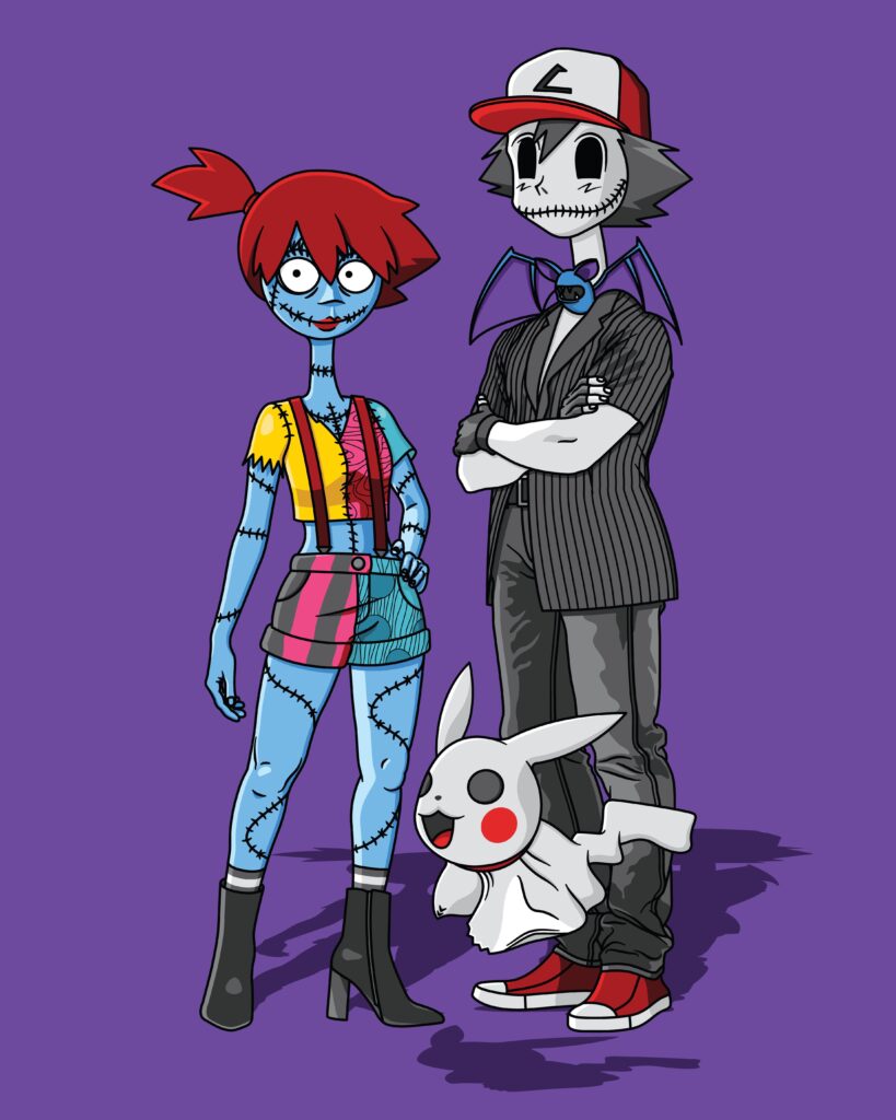 Ash + Misty x Jack and Sally