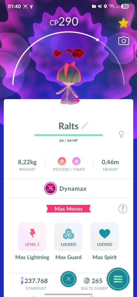 Does gardevoir have dynamax fairy moves?